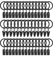(New) AMZSEVEN 44 Pack Metal Curtain Rings with