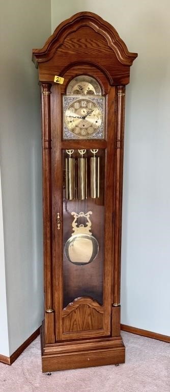 Vintage Ridgeway Grandfather Clock - Ck Pics