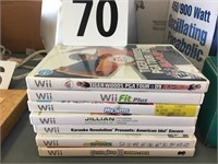 STACK OF 7 WII GAMES