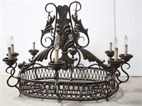 Heavy Metal 8-Light Kitchen Hanging Chandelier