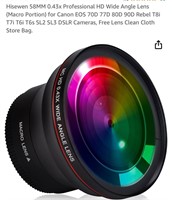 Hisewen 58MM 0.43x Professional HD Wide Angle Lens