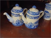 Nice Collection of "Spode" Blue and White Spice