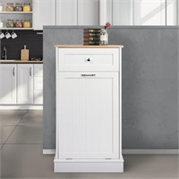 $99 - Tilt Out Trash Cabinet 10 Gallon Wooden