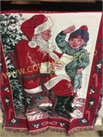NEW Santa Claus Christmas throw blanket