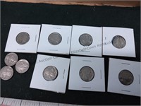 10 Indian Head nickels for one money most dates