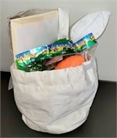 NEW Cotton Easter Tote/Bag, Fillable Eggs & Grass