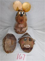 Coconut Figurines - Coconut Face - Coconut