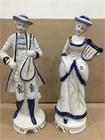 2-Vintage Martha Washington Colonial Figurines