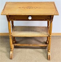 SWEET 1880'S COUNTRY PINE ONE DRAWER STAND