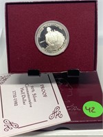 1982 SILVER PROOF WASHINGTON COMM HALF DOLLAR