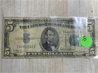 $5 SILVER CERTIFICATE 1934A