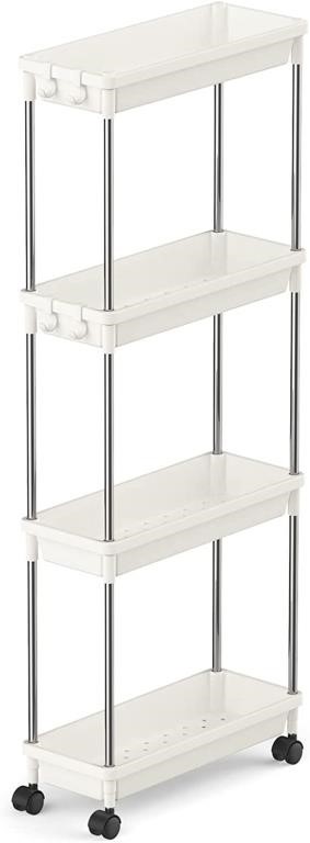 A3614  Lifewit 4 Tier Slim Rolling Cart 6.3W Wh
