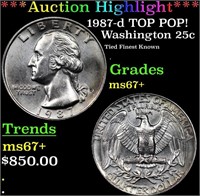 ***Auction Highlight*** 1987-d Washington Quarter