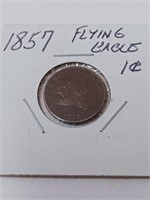 1857 Flying Eagle 1 Cent Coin