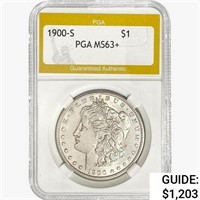 1900-S Morgan Silver Dollar PGA MS63+