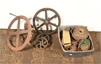 PULLEY WHEELS, BELTS & GRINDER