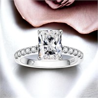 3ct. Radiant cut diamond ring