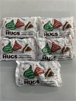 (5) Bags of Hersheys Kisses White Crème