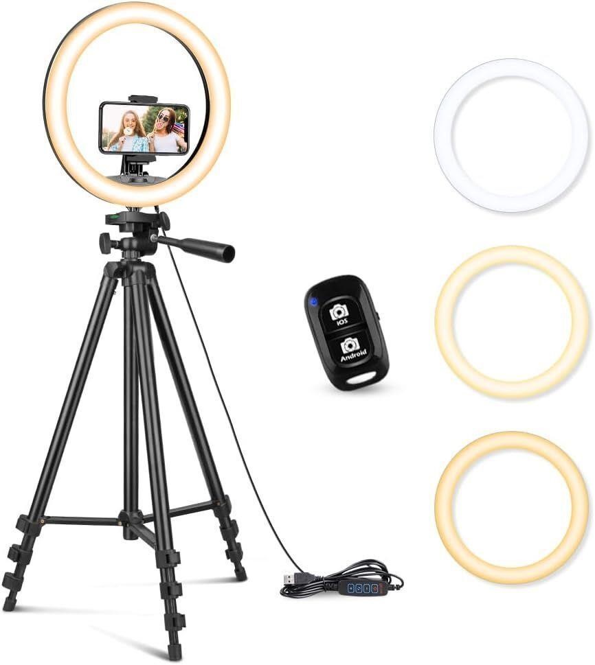 NEW $50 12" LED Ring Light w/Extendable 50" Tripod