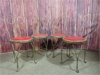 Lot of (4) Ice Cream Parlor Chairs