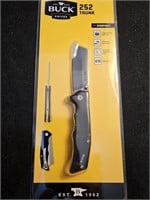 New Buck Trunk 252 folding pocket knife/w belt