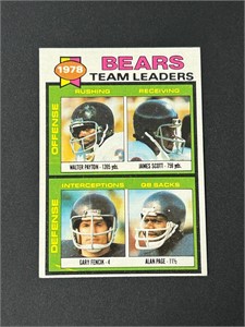 1979 Topps Chicago Bears Team Leaders w/ Payton