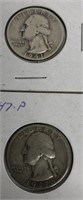 1941-S & 1947 Quarters