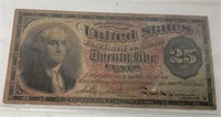 $0.25 Fraction Money 1863