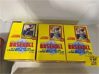 3 CASES OF SEALED PACKS OF 1990 SCORE BASEBALL