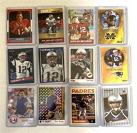 12 Tom Brady football cards