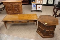 2pc Vintage Coffee Table & End Table
