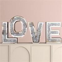 $120  SHYFOY Love Letter Sign, Mirrored Love Home