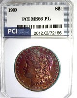 1900 Morgan MS66 PL LISTS $9000