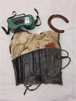 Welding supplies incl. Vintage welding goggles