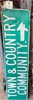 Town & Country Community Sign