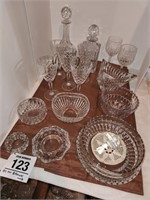 High quality crystal glassware - tallest 12"
