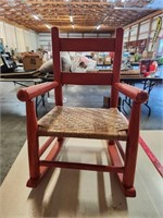 VTG Red Kids Rocking Chair