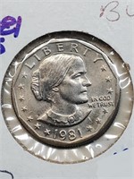 BU 1981-S Susan B. Anthony Dollar