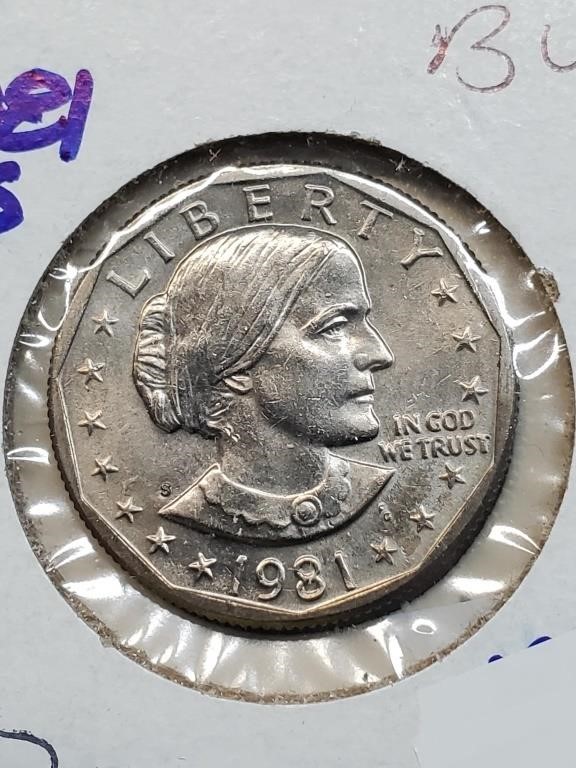 BU 1981-S Susan B. Anthony Dollar