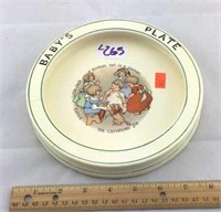 Antique baby plate