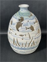 Dolphins and Sea Horse Round Luminary