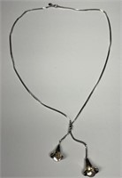 Vintage Avon Minimalist Bell Flowers Necklace!