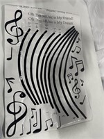 MUSIC NOTES WALL STICKER 34X22INCH