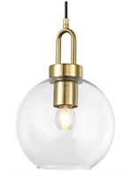 MZSUS SPHERICAL GLASS HANGING LAMP (CLEAR, 7.8