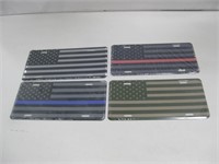 New Four Flag License Plates