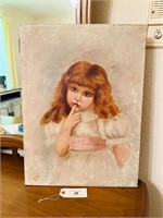 Antique Oil Painting on Canvas - O/C