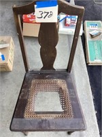 Cane seat chair needs repaired