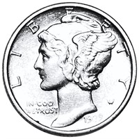1939-D Mercury Silver Dime UNCIRCULATED