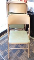 (4) SAMSONITE MATCHING FOLDING CHAIRS