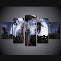 The Black Ghetto Samurai 5 Panel Canvas Art Wall